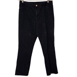 Lauren Jeans Co - Ralph‎ Lauren Straight Stretch Jeans Womens Navy Blue 14 EUC